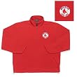 Boston Red Sox MLB "Glacier" Fleece Pullover Sweatshirt (Dark Red)
