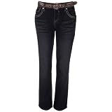 Misses Earl Jean Jewel Pocket Straight Leg Jeans