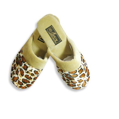 Easy USA - Ladies Slipper, Tan, Brown