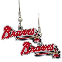 Atlanta Braves Dangle Earrings - MLB Baseball Fan Shop Sports Team Merchandise