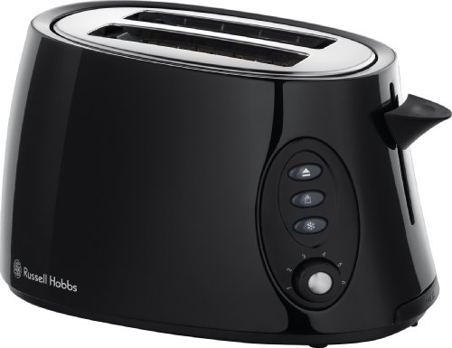 Russell Hobbs 18026 2-Slice Stylis Black Compact Toaster Classic Design