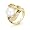 Bling Jewelry Gold Vermeil Pave CZ Black and Pearl Snake Fashion Ring - Size 6