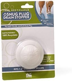 Snug Plug Drain Stopper From Slipx Solutions- Fits Standard 1.5" Drains - White