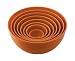 Mario Batali The Italian Kitchen Collection 8-Piece Melamine Mixing Bowl Set, Persimmon