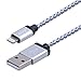 Bestfy(TM) 3Pack 3FT Nylon Braided 8pin to USB Sync Data and Charging Cable Cord with Alumnium Heads for iPhone 6/6 Plus/6s/6s Plus, iPhone 5 5c 5s, iPad 4 Mini Air iPod Nano 7 iPod Touch 5 (white)