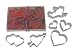 R & M Valentine 6 Piece Cookie Cutter Set