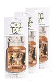 Yankee Candle Car Jar Hanging Air Freshener Leather Scent (Pack of 3)