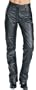 Classic <font color=magenta>Womens</font> Five Pocket Jean Pants - Color : black - Size : 12