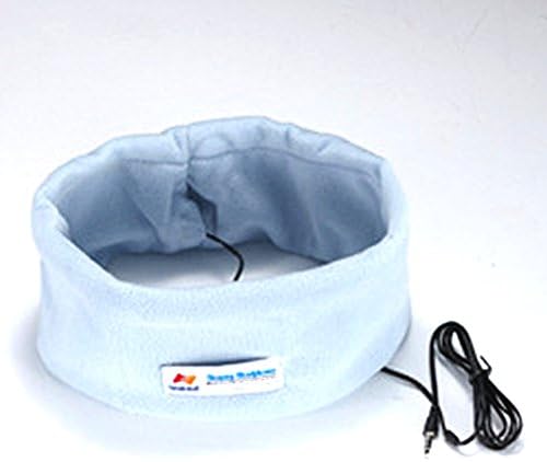 Tikamusic Sleeping Headphones SleepPhones Classic Sleep Headphones Sleeping Earphones Sleep Earbuds Bed Earphones Headband Earpods Helping Sleeping Headset (Lightblue)