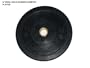 Solid Rubber Olympic Weight Plates- Black 10lb Pair