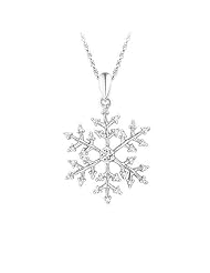 Diamond Snowflake Pendant 1/6ctw