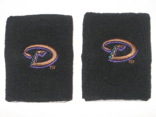 ARIZONA DIAMONDBACKS Team Logo COTTON WRISTBANDS -(set of 2)