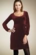 New Juicy Couture Velour Scoop Neck Dress PLONK (Wine)