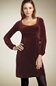 New Juicy Couture Velour Scoop Neck Dress PLONK (Wine)