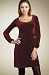 New Juicy Couture Velour Scoop Neck Dress PLONK (Wine)