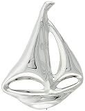 Sterling Silver 2 (50 mm) Polished Sailboat Brooch Pin