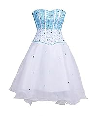 Cocktail Short Beaded Sweetheart Chiffon Evening Dress/Homecoming Dress/Bridesmaid Dress/Prom Dress/Party Dress 