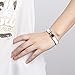 Xinhongbo Women's Stylish 316l Stainless Steel Anti-allergic H-shaped Buckle Bracelet Bangle - Silver + White