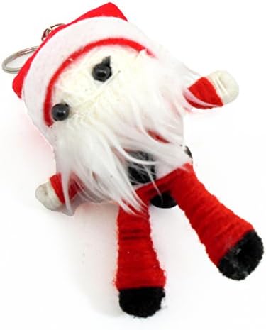Santa Claus Devil Voodoo String Doll Keyring Keychain