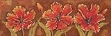 IMAGE OF Venetian Tulips - Cs Beautiful MUSEUM WRAP CANVAS Print with Added BRUSHSTROKES Paul Brent 36x12