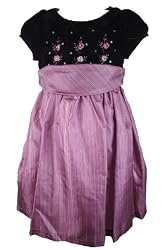 Laura Ashley Toddler Girls Fall/Winter Purple Velvet and Silk Boutique Holiday Christmas Dress-2 Toddler