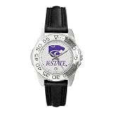 Kansas State Wildcats Suntime Ladies Sports Watch w/ Leather Band - NCAA College Athletics
