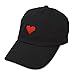 DALIX Pixel Heart Hat Womens Dad Hats Cotton Caps Embroidered Valentines Black