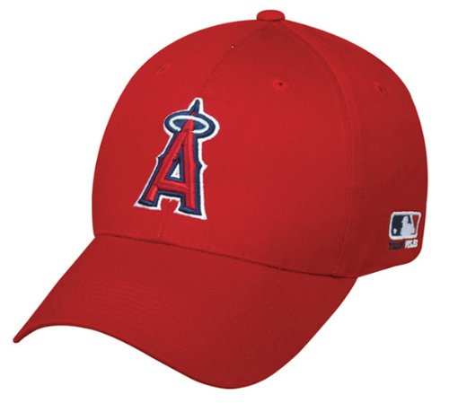 MLB Jr. Toddler Los Angeles ANGELS Home Red Hat Cap Adjustable Velcro TWILL New