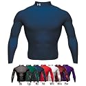 UNDER ARMOUR Cold Gear Long Sleeve Mock , L, PURPLE