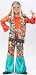 Groovy 60's Pop Art Hippie Girl's Halloween Costume Size Small (4-6) #8798