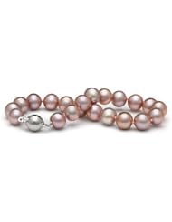 AA+ Quality, 8.0-9.0 mm, 7.5-inch, Lavender Freshwater Pearl Bracelet