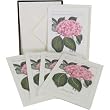 Hydrangea Thank You Pink Cavallini Glitter Cards 10 Boxed NoteCards and Envelopes