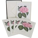 Hydrangea Thank You Pink Cavallini Glitter Cards 10 Boxed NoteCards and Envelopes