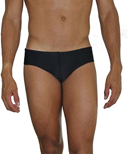 Aranzazu Mens Swimsuit Lifeguard Cut Medium Black