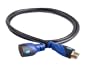 MultiCable High Speed HDMI Extension Cable Male - Female (1M) With Ethernet - Supports 3D and Audio Return Channel 1 Meter MultiCable High Speed HDMI Extension Cable Male - Female (1M) With Ethernet - Supports 3D and Audio Return Channel 1 Meter