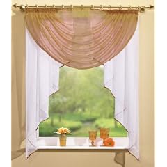 Bogen Gardine, Voile, 145x120, Braun, 20320
