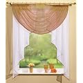 Bogen Gardine, Voile, 145x120, Braun, 20320