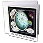 Londons Times Funny Aliens Cartoons - Dark Side Of The Moon With Apologies To Pink Floyd - Greeting Cards-6 Greeting Cards with envelopes