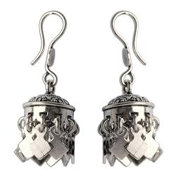 Sterling Silver Handmade women Jewelry Earring 1.5 inches