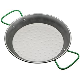 Kitchen Craft Polished Steel Paella Pan - 26cm