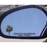 (2) Mirror Decals  OBJECTS IN MIRROR ARE LOSING for VOLVO XC V S C 30 40 50 60 70 80... by volvo