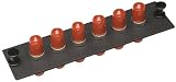 Allen Tel Products GBST-6MM Multimode Phosphorus Bronze Sleeve, Fiber Optic Loaded Mounting Panel ST Adapter, 6-Pack
