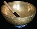 10" Authentic Antique Old Tibetan Singing Bowl from Nepal 3rd Eye Chakra Note 'A#'