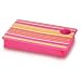 Lap Desk Portable Tray w/ Cup Holder in Orange Stripe by Room It UP