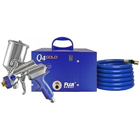 Fuji 2894-G-XPC Q4 GOLD HVLP Paint Spray System with Gravity Gun