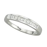 14K White Gold Diamond Wedding/Anniversary Band - 0.25 Ct.