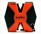 AccuSharp Sharpeners 335CD Blaze Orange Sharp-N-Easy Two Stage Sharpener with Rubberized Grip