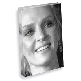 UMA THURMAN - Canvas Print (LARGE A3 - Signed by the Artist) #js004