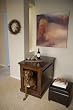 Medium Mahogany TownHaus Hideaway Dog House Nightstand End Table