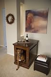 Medium Mahogany TownHaus Hideaway Dog House Nightstand End Table